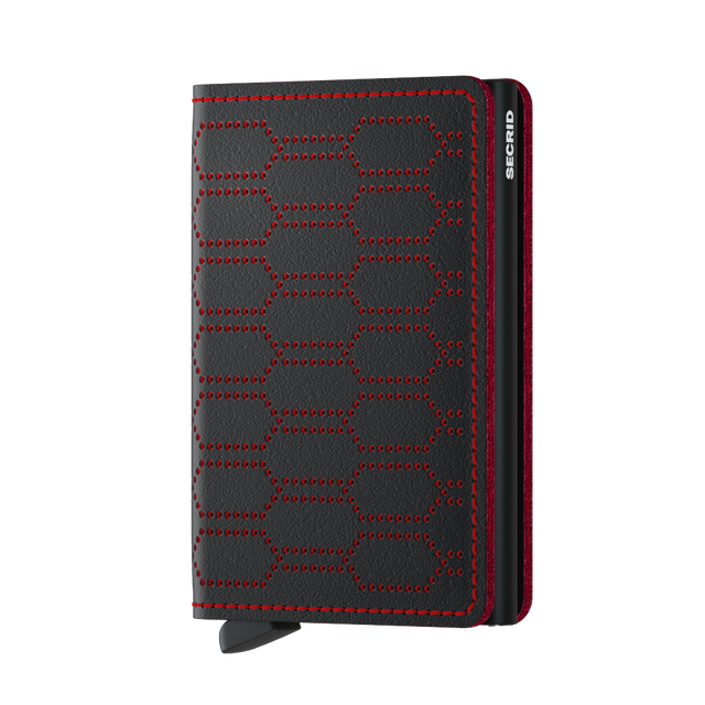 SECRID Slimwallet Leather - Fuel Black-Red | the OBJECT ROOM