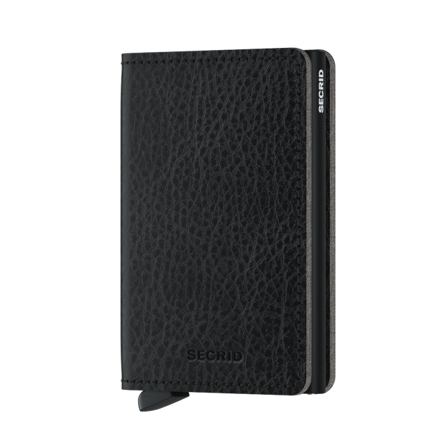 SECRID Slimwallet Leather - Veg Tanned Black-Black | the OBJECT ROOM