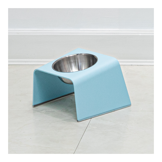 HOWDY HOUNDY Bend Elevated Feeder S - Sky Blue