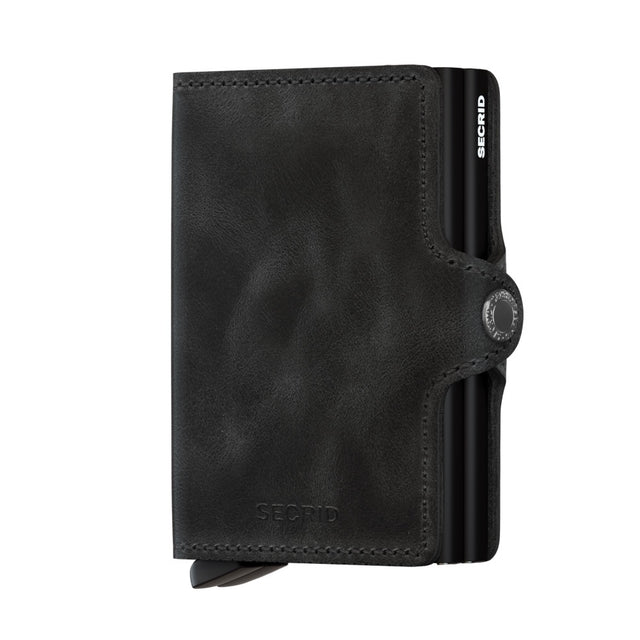 SECRID Twinwallet Leather - Vintage Black | the OBJECT ROOM