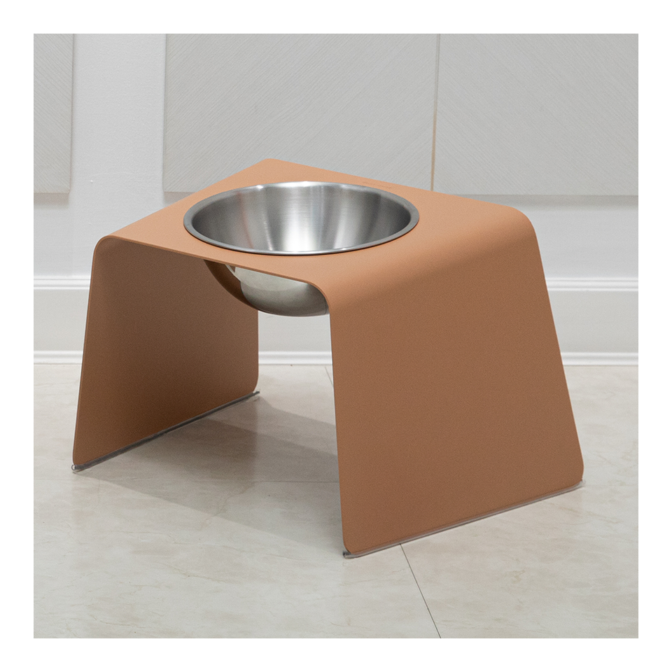 HOWDY HOUNDY Bend Elevated Feeder L - Tanned