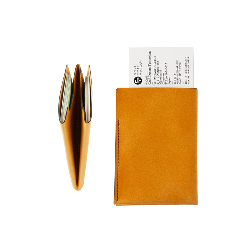 CRAFT DESIGN TECHNOLOGY Leather Card Case - Camel | the OBJECT ROOM