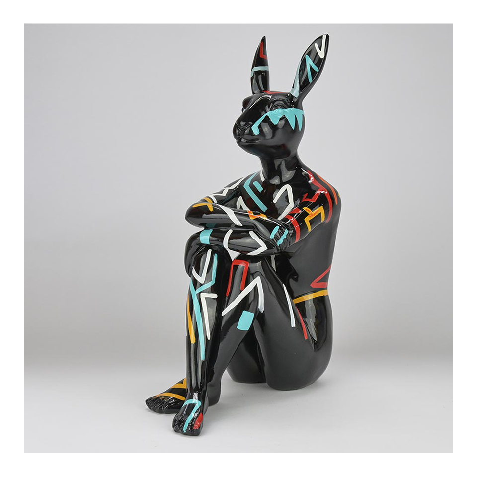 GILLIE AND MARC Resin Sculpture - Splash Pop City Bunny Retro Funk | the OBJECT ROOM