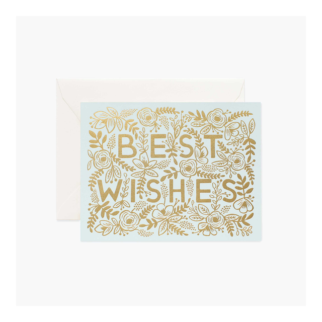 RIFLE PAPER CO. Card - Golden Best Wishes