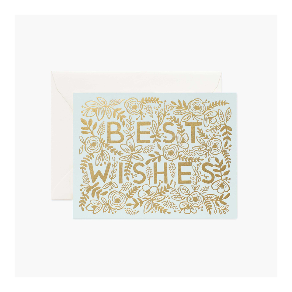 RIFLE PAPER CO. Card - Golden Best Wishes