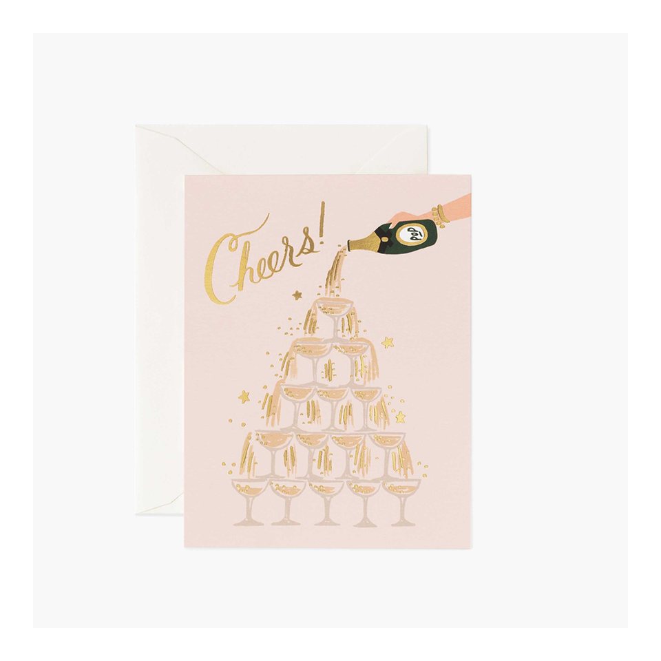 RIFLE PAPER CO. Card - Champagne Tower Cheers